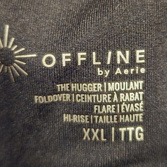 OFFLINE BY AERIE Womens  Black Super Flared Casual Pants. XXL. - Picture 6 of 7